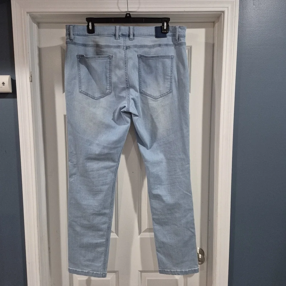 Mugsy Jeans‎ Mens 40x34 Grands Stretch Denim Light Wash Summer Breathable